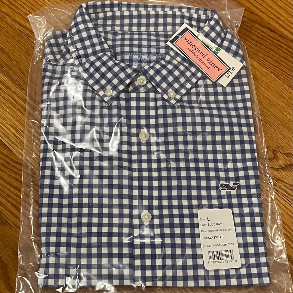 Vineyard Vines Mens Gingham Shirt